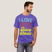 80er Music Cool Retro I Liebe 80er Diskothek T-Shirt (Vorne ganz)