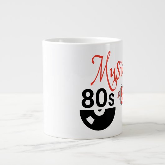 80er Music - Jumbo-Tasse (Vorderseite)