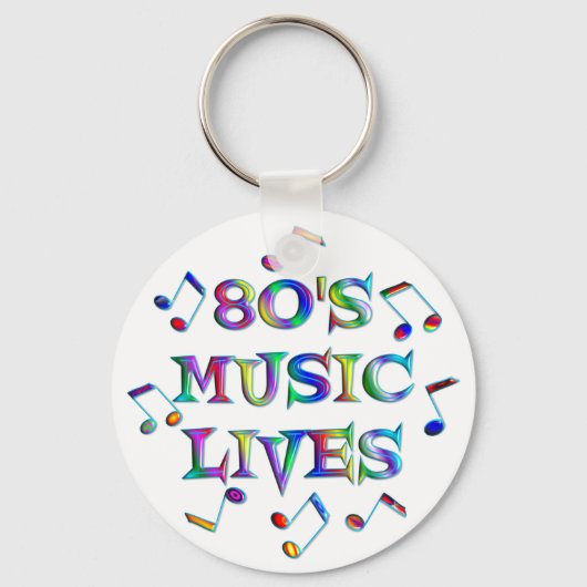 80er Music Lives Schlüsselanhänger (Vorderseite)