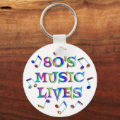 80er Music Lives Schlüsselanhänger (Vorderseite)