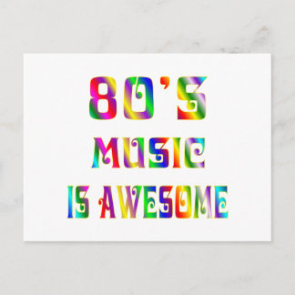 80er Music Postkarte