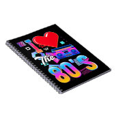 80er Music Radio Liebe Achtzig Disco Notizblock (Rechte Seite)