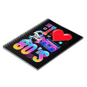 80er Music Radio Liebe Achtzig Disco Notizblock (Linke Seite)