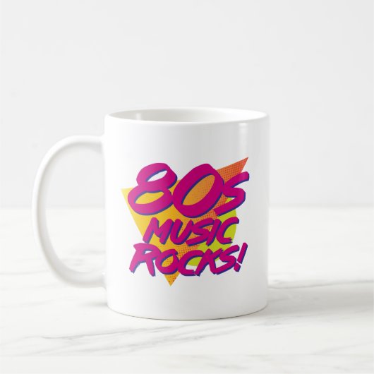 80er Music Rocks! Kaffeetasse (Links)