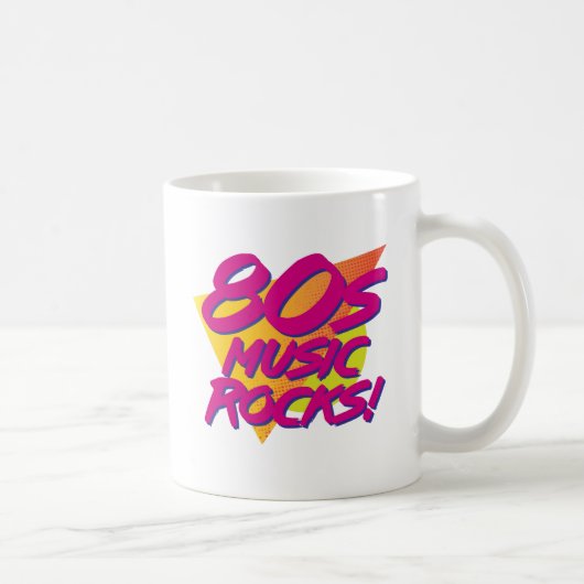 80er Music Rocks! Kaffeetasse (Rechts)