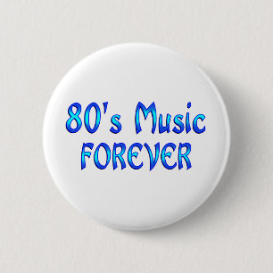 80er Musik für immer Button