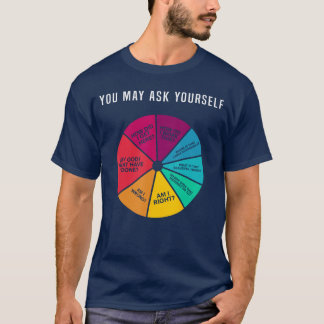 80er-Musik Retro-Text Pie-Chart, die du dir fragen T-Shirt
