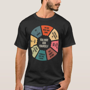 80er-Musik Retro-Text Pie-Chart, die Sie fragen kö T-Shirt