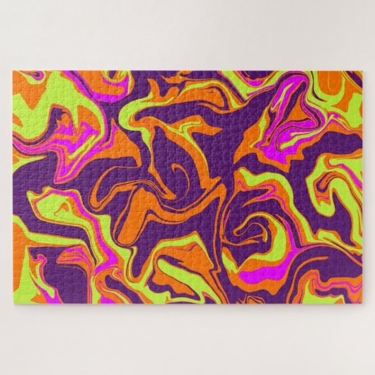 80er Mystery Melt Psychedelic Jigsaw Puzzle (Horizontal)