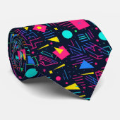 80er Neon Krawatte (Gerollt)