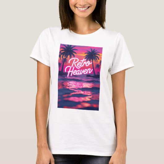 80er Neon-Paradies T-Shirt (Vorderseite)