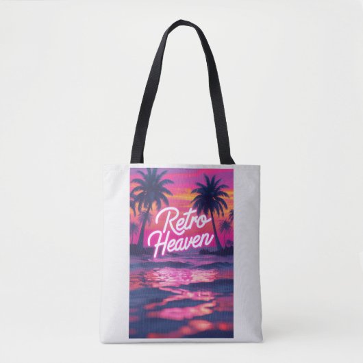 80er Neon-Paradies Tasche (Vorderseite)