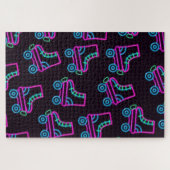 80er Neon Roller-Skate Puzzle (Horizontal)