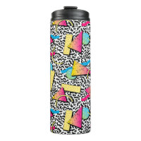80er New Wave Retro Muster Thermal Tumbler
