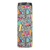 80er New Wave Retro Muster Thermal Tumbler Thermosbecher (Rückseite)