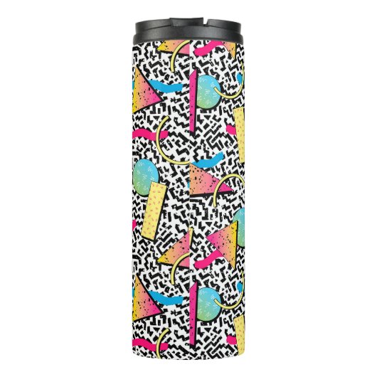 80er New Wave Retro Muster Thermal Tumbler Thermosbecher (Rückseite)