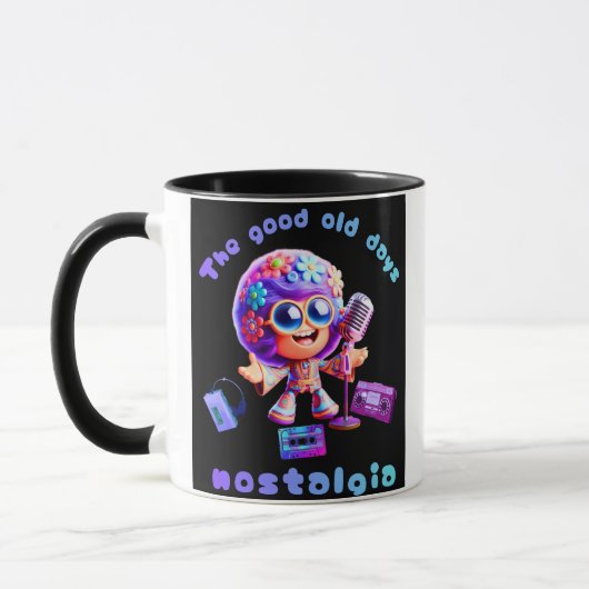 80er Nostalgie Groove Kaffeetasse (Links)