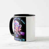 80er Nostalgie Groove Kaffeetasse (Vorderseite Links)