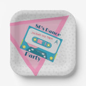 80er Paper Teller, 7" Square Paper Plate Pappteller (Vorderseite)