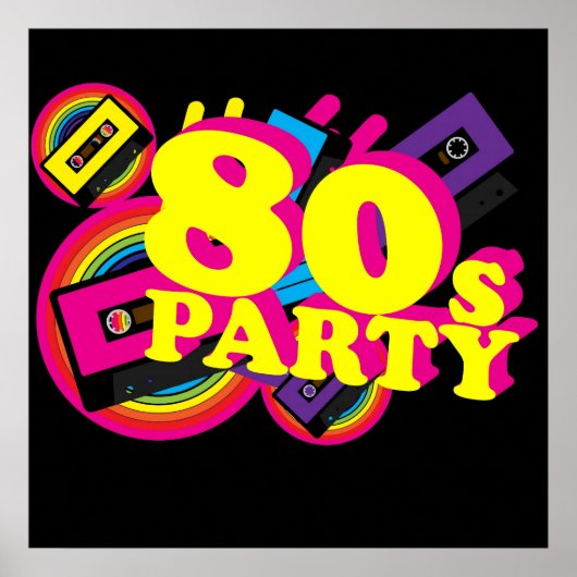 80er Partty Poster (Vorne)