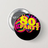 80er Party Button (Vorne & Hinten)