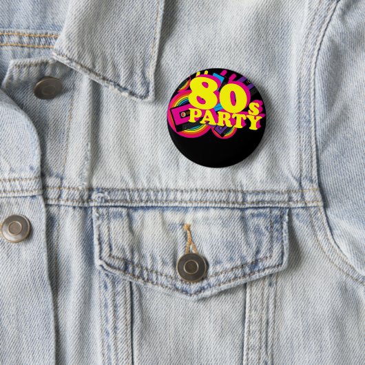 80er Party Button (Beispiel)