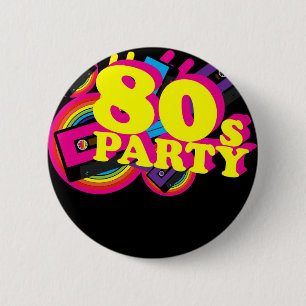80er Party Button