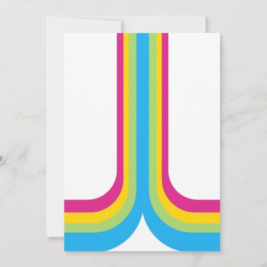 80er Party Einladung (Rückseite)