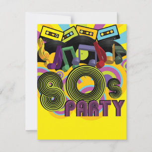 80er Party Einladung