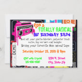 80er Party Einladung (Vorderseite)