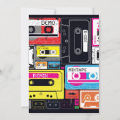 80er Party Einladung (Rückseite)