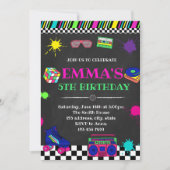 80er-Party Einladung (Vorderseite)