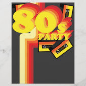 80er Party Flyer (Vorne)