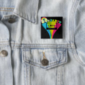 80er Party-Hintergrund Button (Beispiel)