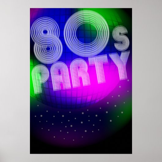 80er Party Poster (Vorne)