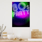 80er Party Poster (Küche)