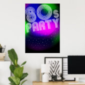 80er Party Poster (Heimbüro)