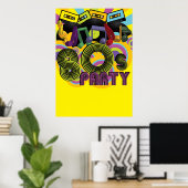 80er Party Poster (Heimbüro)