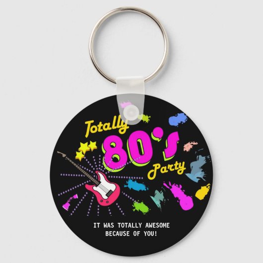 80er Party, Schlüsselanhänger Favoriten (Vorderseite)