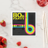 80er Party Serviette (Beispiel)