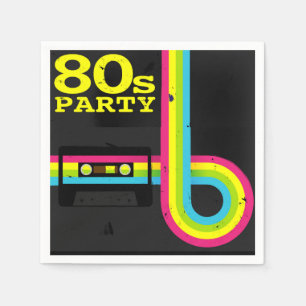 80er Party Serviette