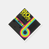 80er Party Serviette (Ecke)