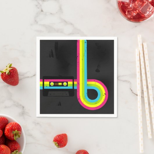 80er Party Serviette (Beispiel)