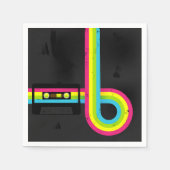 80er Party Serviette (Vorderseite)