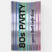 80er Party Thema Banner (Vertikal)