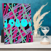 80er Plakatwand achtziger Mauer Vintage Splint-Kun Fotoplatte (Seite)