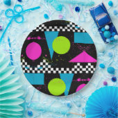 80er-Plattenlackpapier-Platte Pappteller (Party)