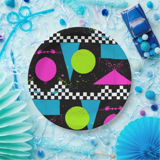 80er-Plattenlackpapier-Platte Pappteller (Party)