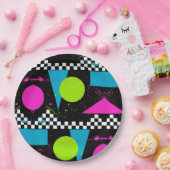 80er-Plattenlackpapier-Platte Pappteller (Party)