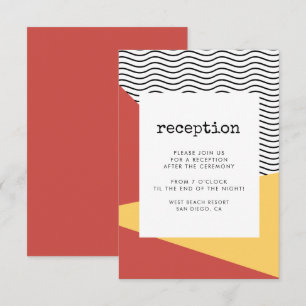 80er Pop art Memphis style Empfang Card Einladung